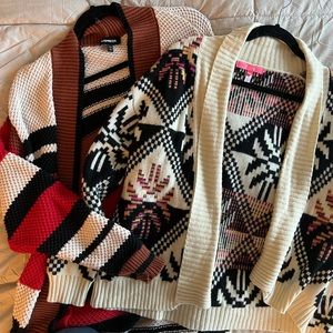 BUNDLE! Two gorgeous knit cardigans
